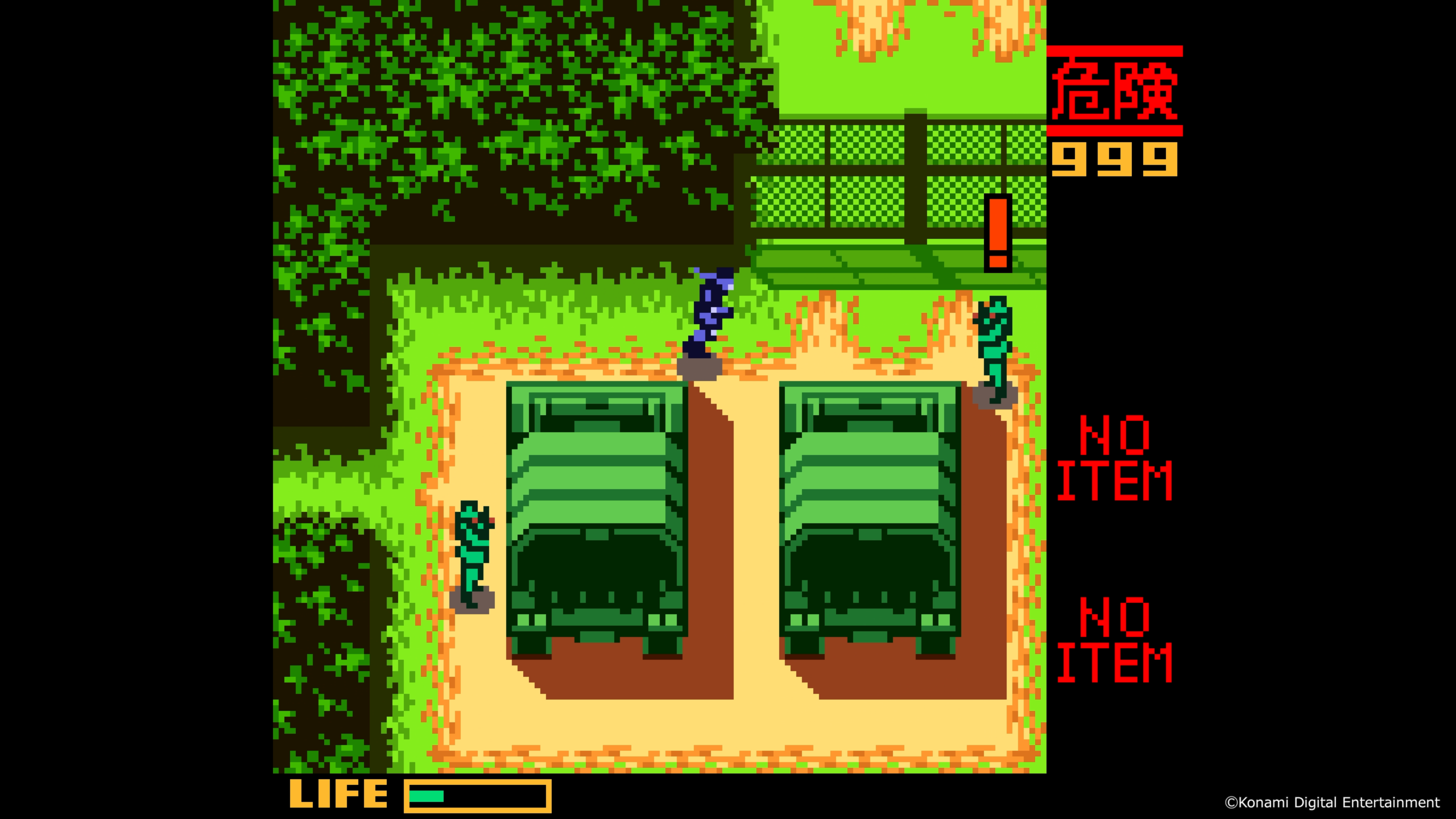 METAL GEAR Ghost Babel(GBC版)のゲーム画面
