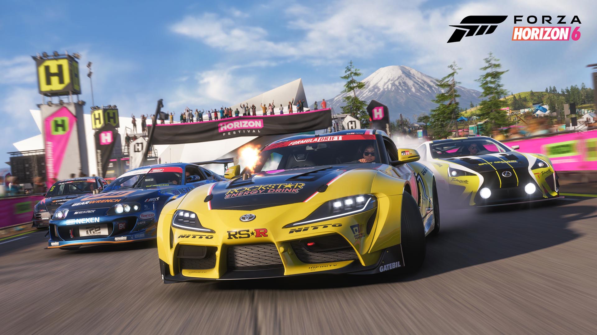 フェスティバルでのドリフトシーン