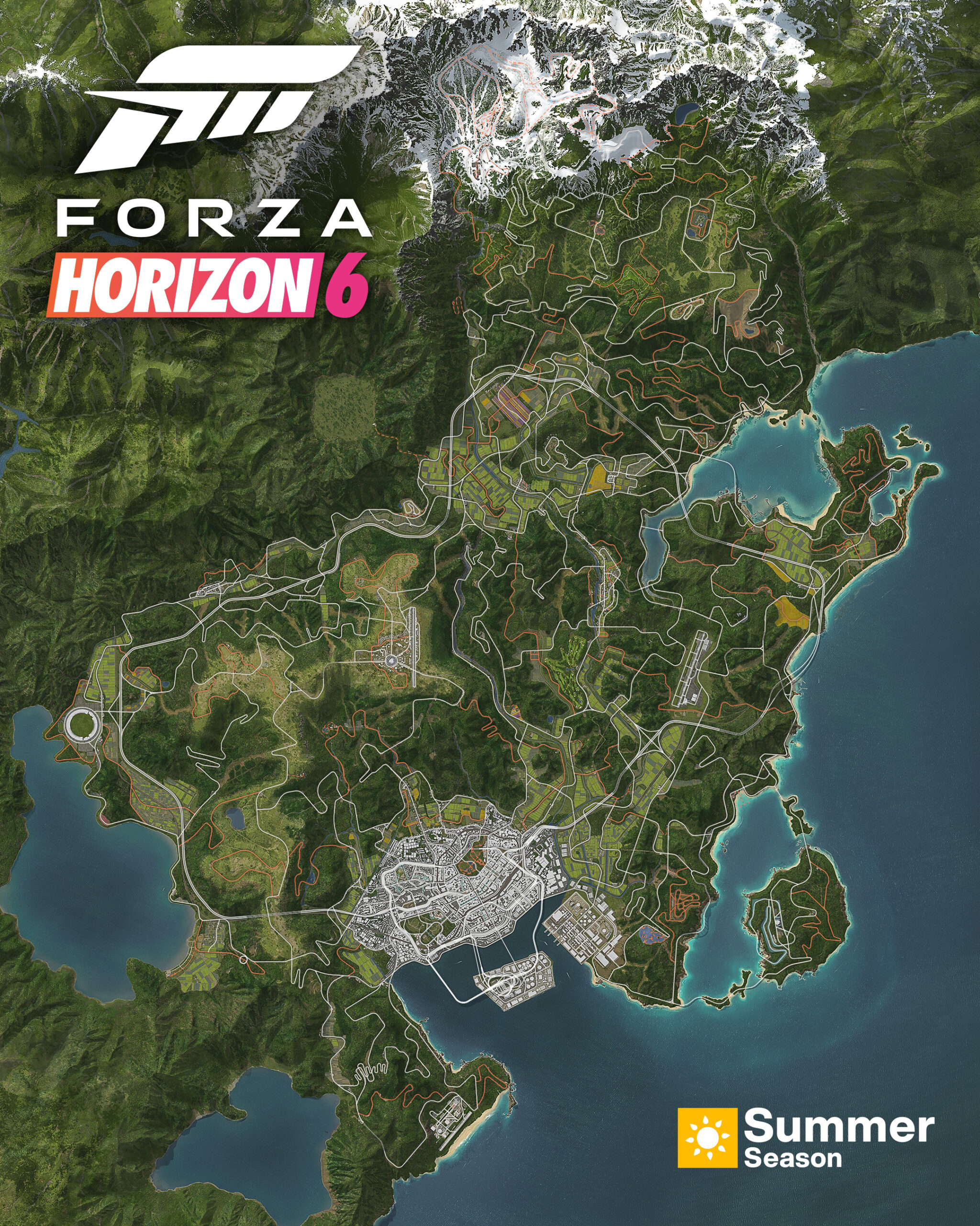 Forza Horizon 6 日本全体マップ