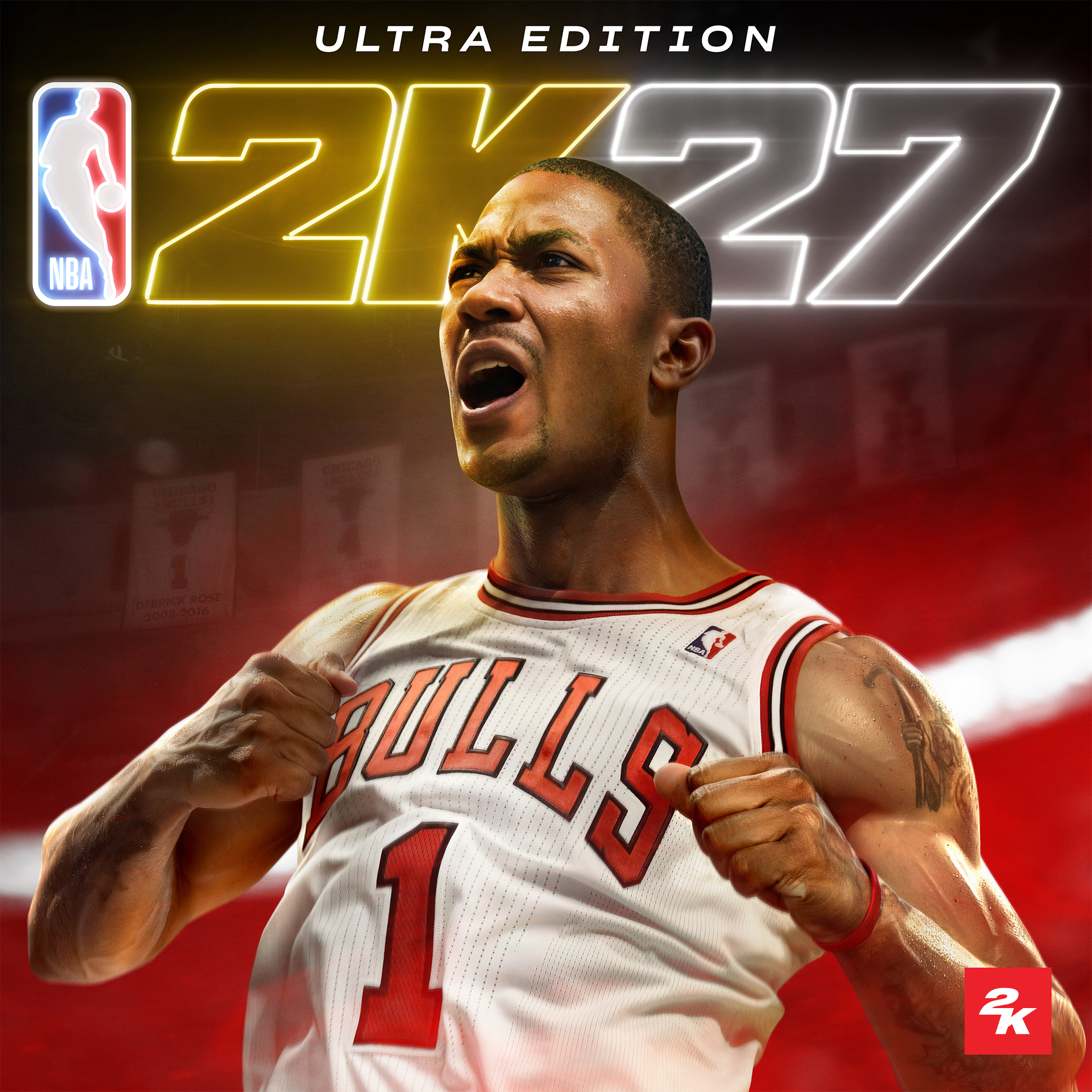 NBA 2K27 ウルトラエディションカバーアート（デリック・ローズ）