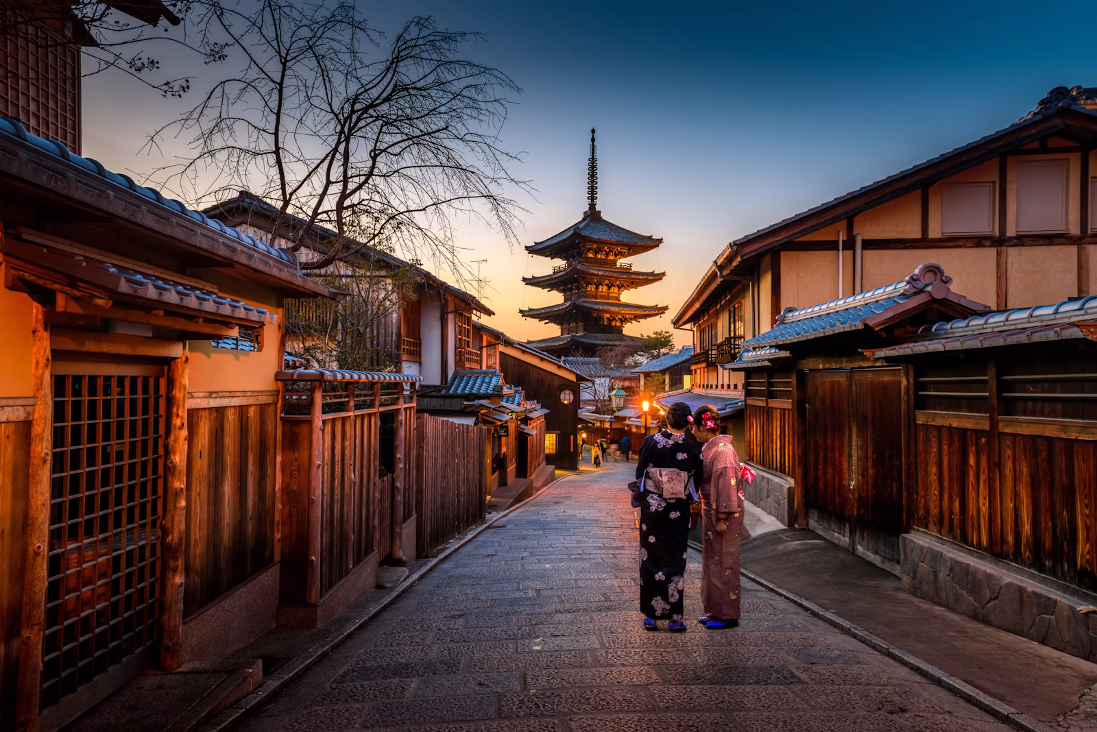 京都旅行の街並みイメージ