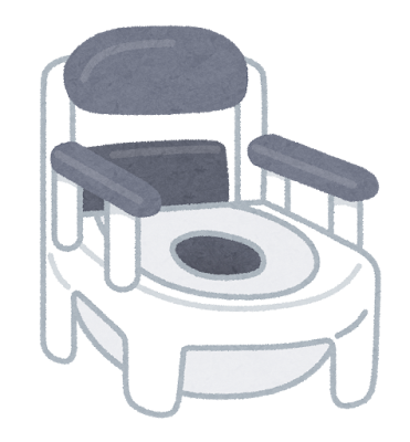 ポータブルトイレのイラスト