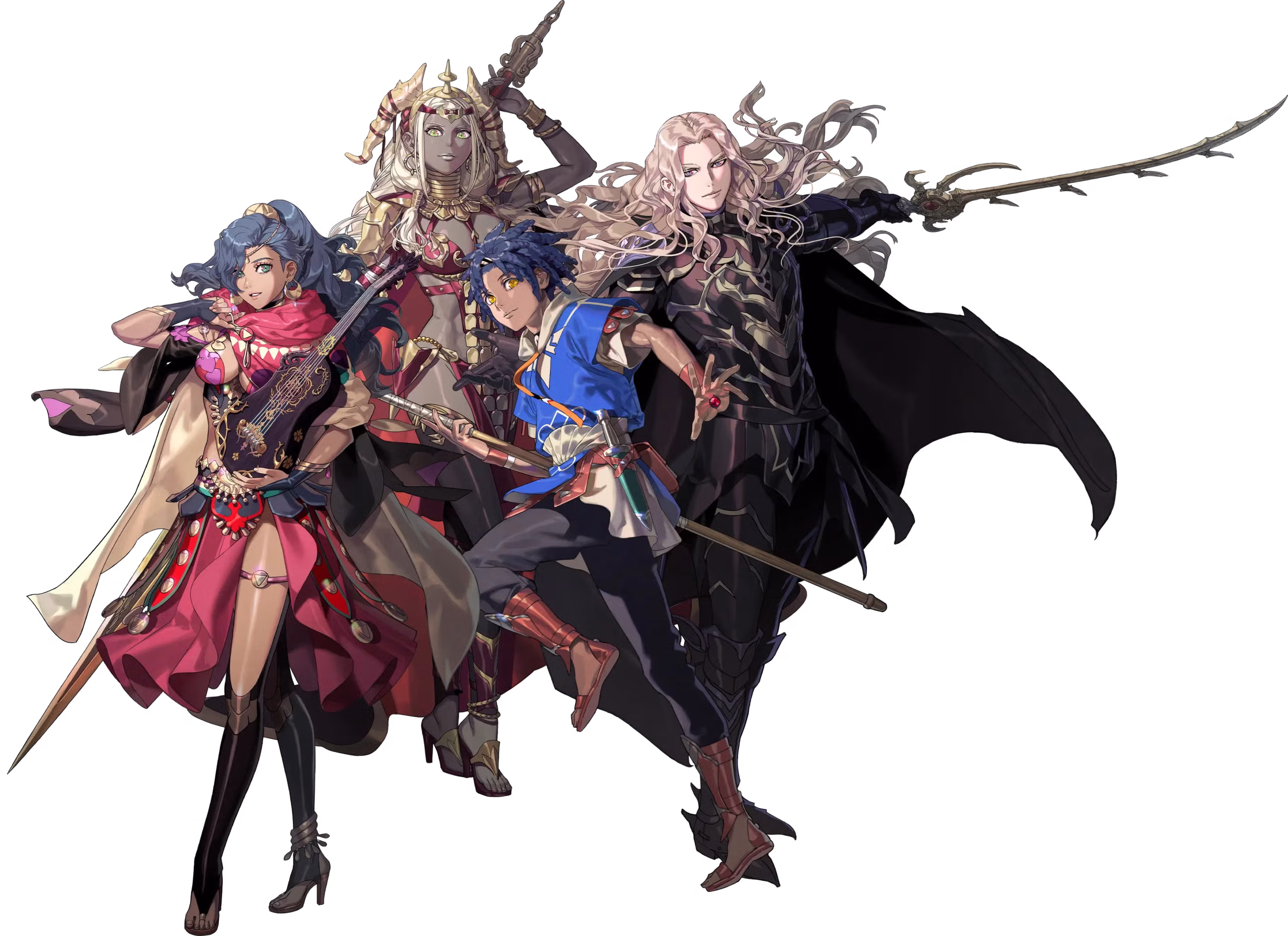 4人の戦士たちのアートワーク