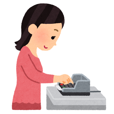 クレジットカードで支払う人のイラスト