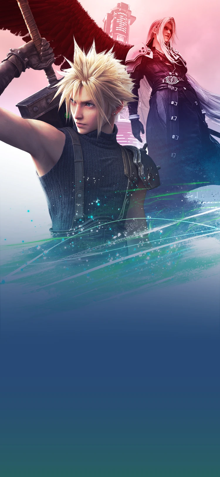 FF7リメイク インターグレードのキービジュアル