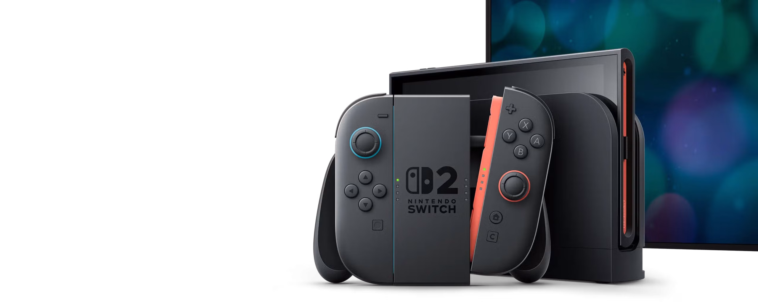 Nintendo Switch 2本体とJoy-Con、ドック