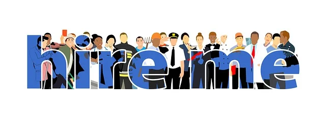 仕事探しをする人のイラスト。求職活動実績のイメージ