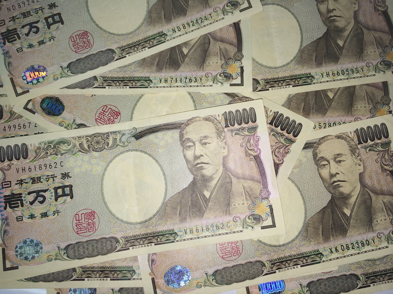 日本円の硬貨。失業手当の金額イメージ