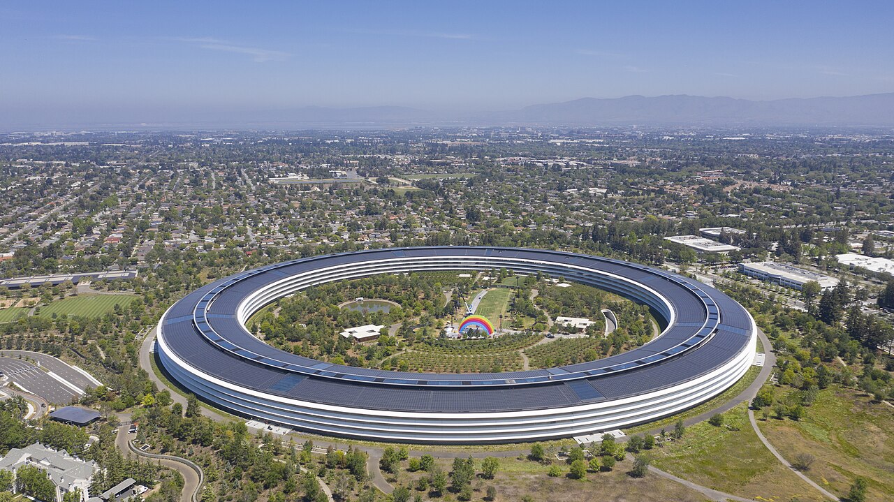 Apple Parkの航空写真