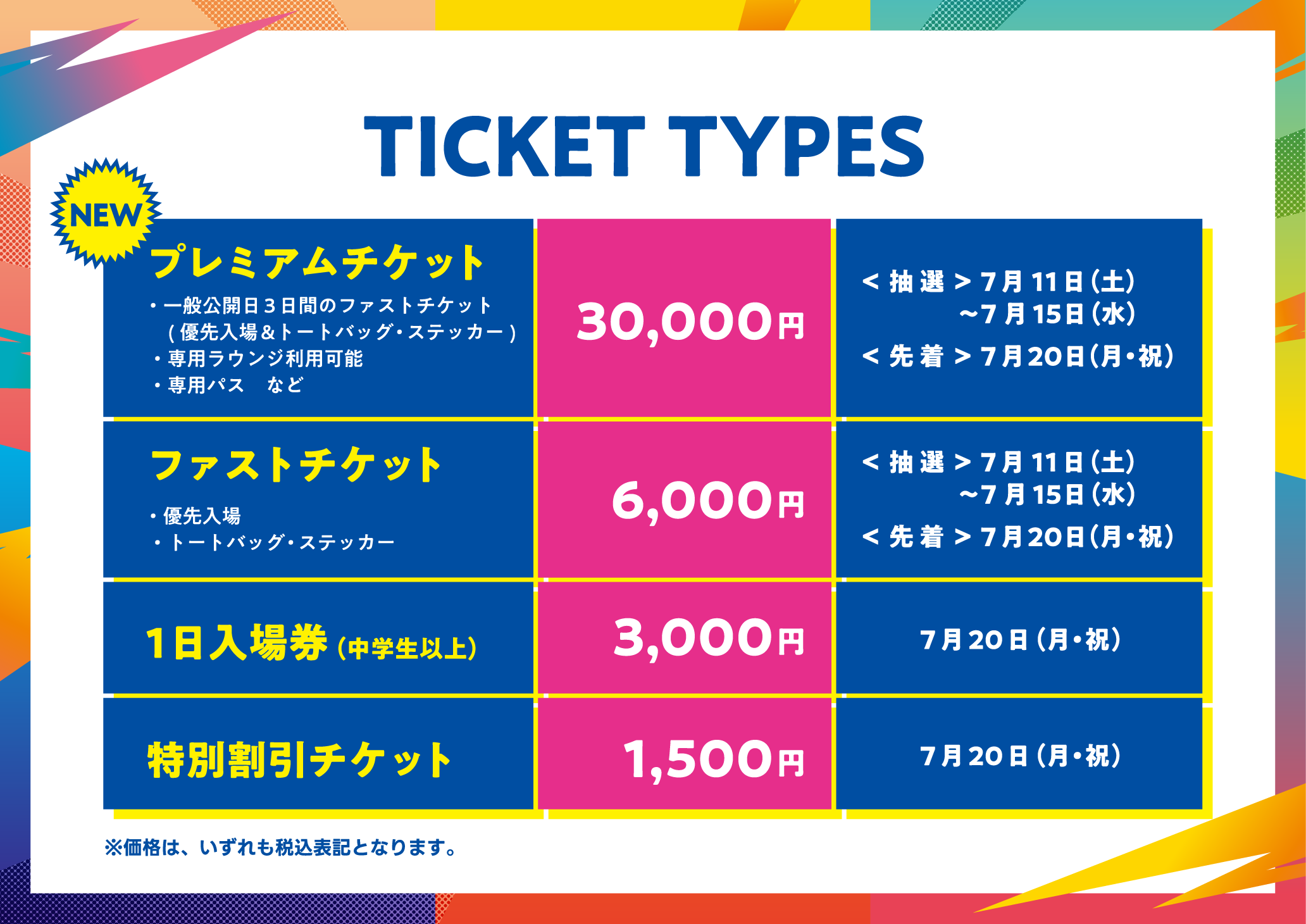 TGS2026 一般公開日のチケット種類と価格の案内