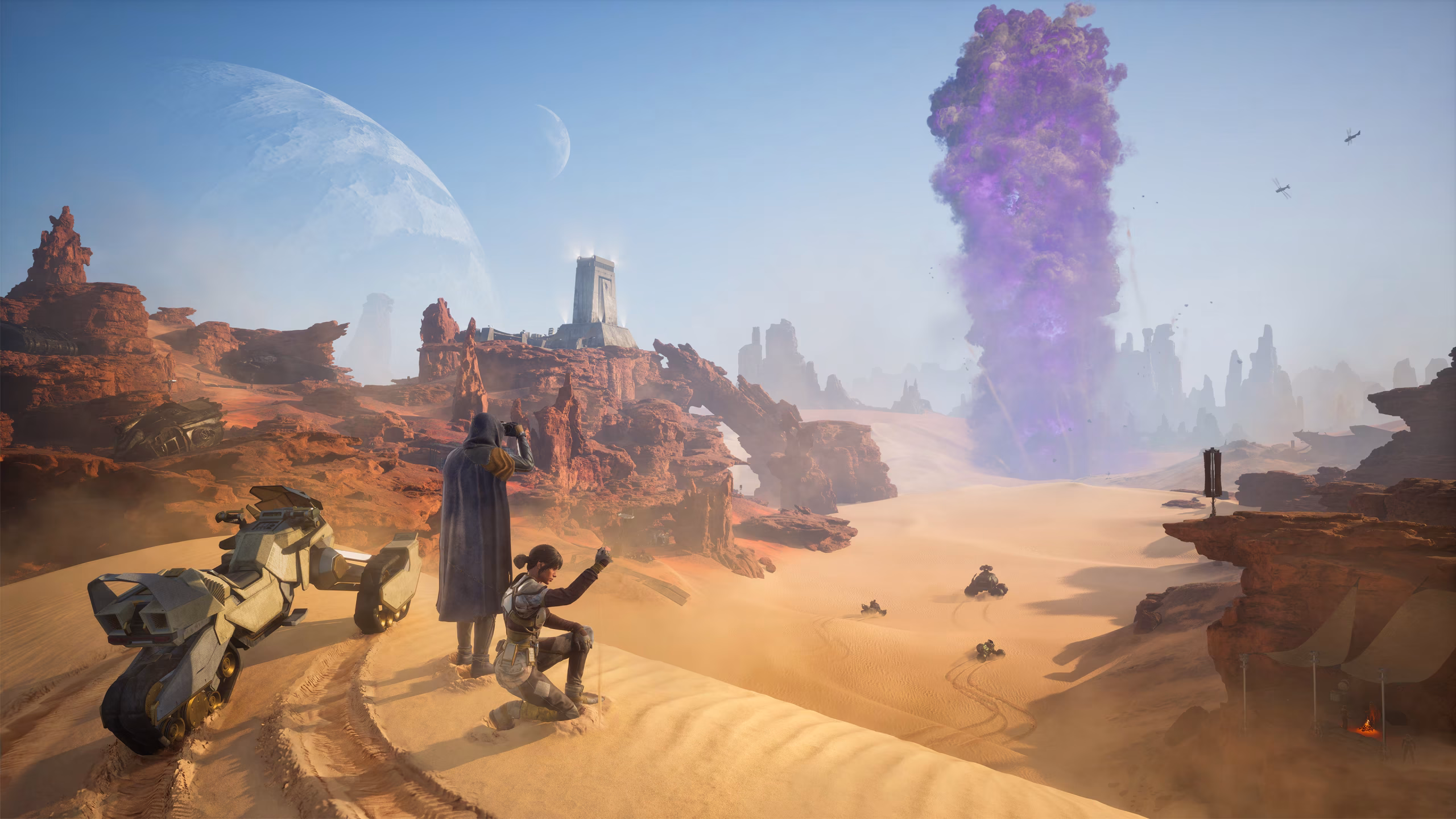 アラキスの砂漠を舞台にした『Dune: Awakening』の公式スクリーンショット