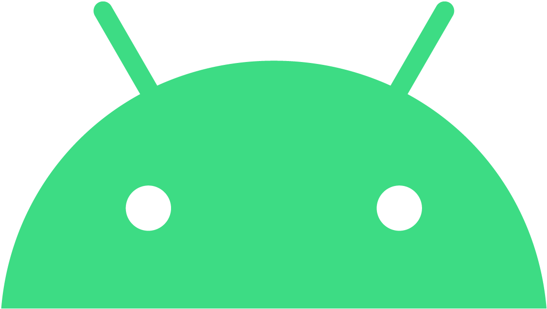 Androidロボットのヘッドロゴ