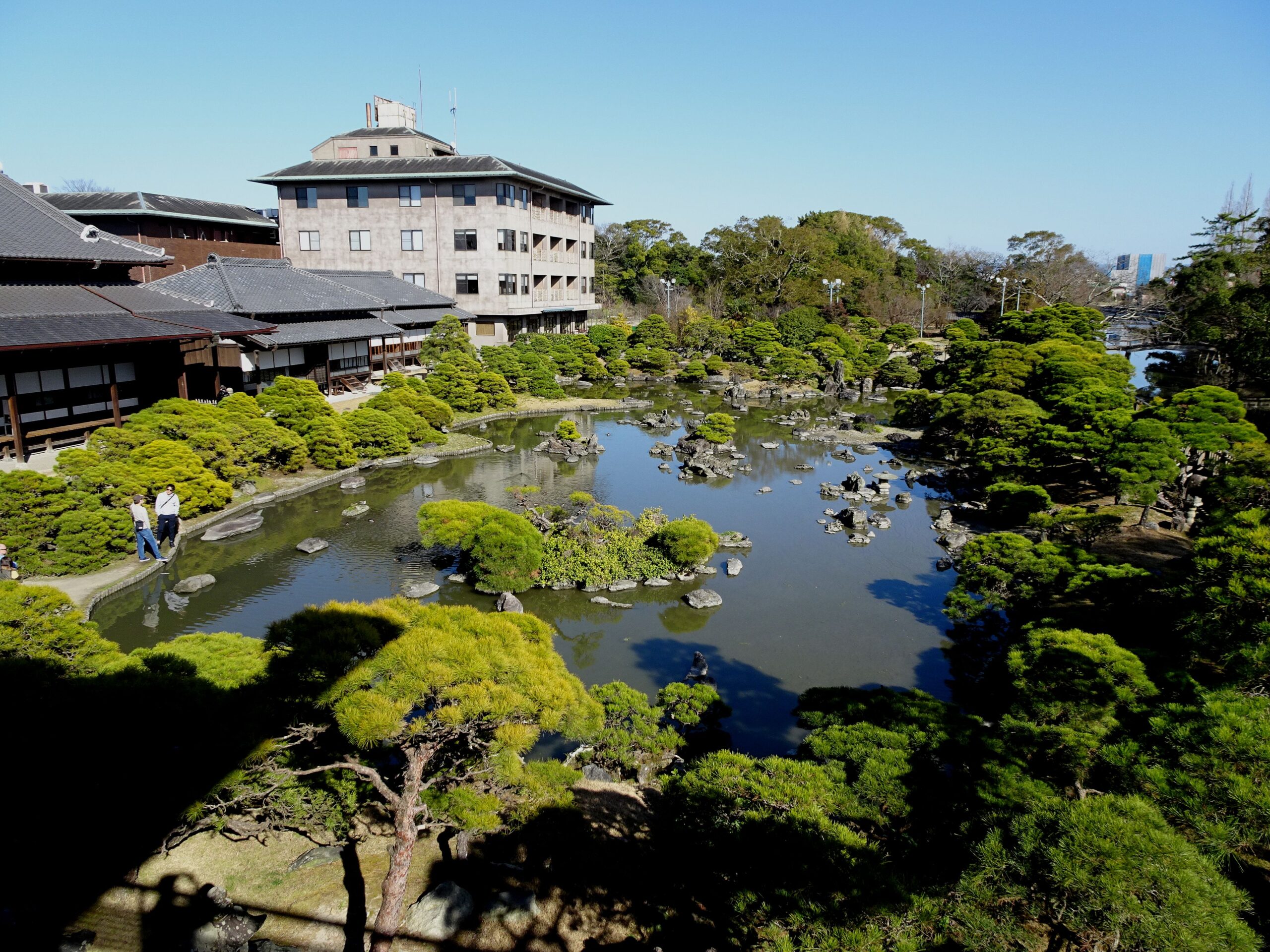柳川藩主立花邸「御花」内の立花氏庭園(松濤園)