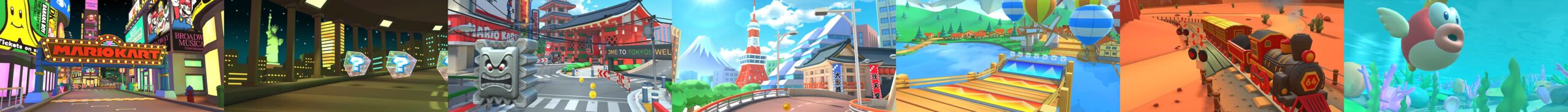 「マリオカート ツアー」の実在都市コースのスクリーンショット