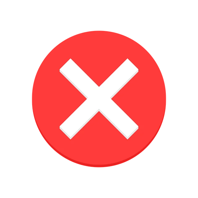 エラーと注意喚起を示すイメージ