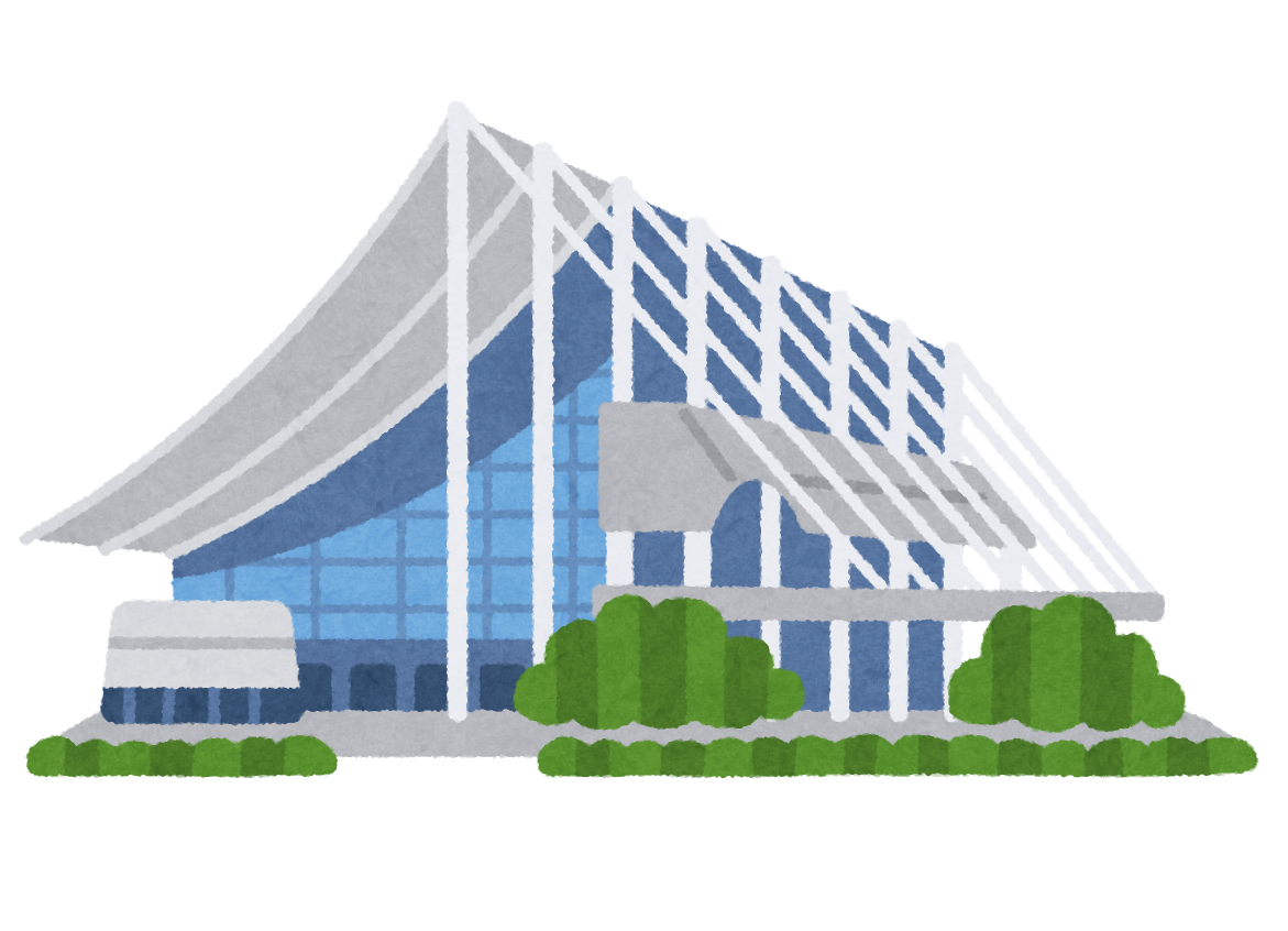 幕張メッセ 国際展示場9-11ホールのイラスト