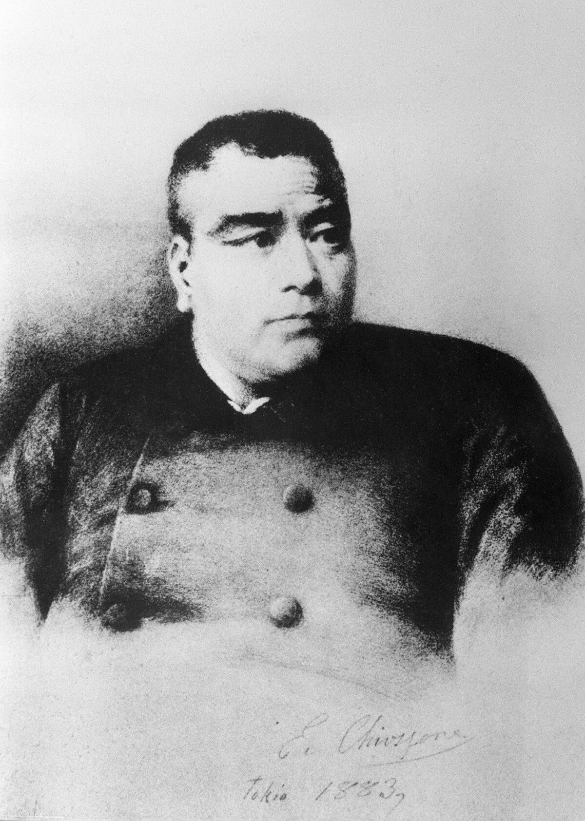 西郷隆盛肖像画(エドアルド・キヨッソーネ筆、1878年)