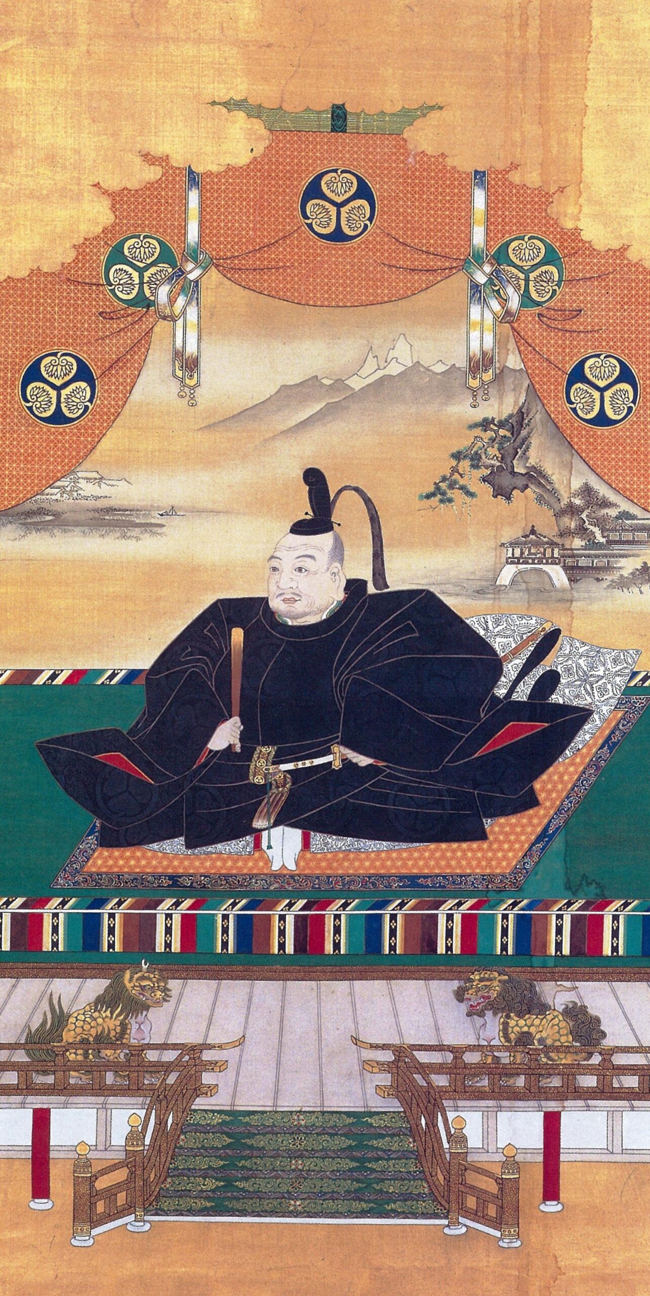 徳川家康肖像画（狩野探幽筆、大阪城天守閣所蔵。パブリックドメイン、Wikimedia Commons）