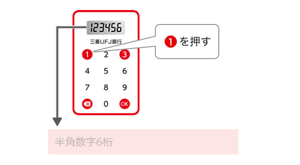 三菱UFJ銀行のワンタイムパスワードカードの時刻補正手順