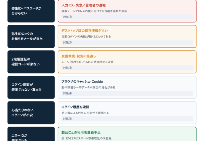 弥生会計(弥生ID)にログインできない時の原因と対処法7選【ログインエラー・ロック・2段階認証】