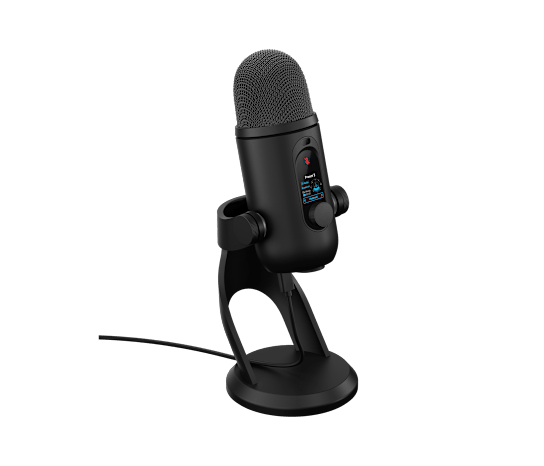 ロジクールG YETI 2の製品写真(ブラック・斜め右から)